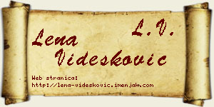 Lena Videsković vizit kartica
